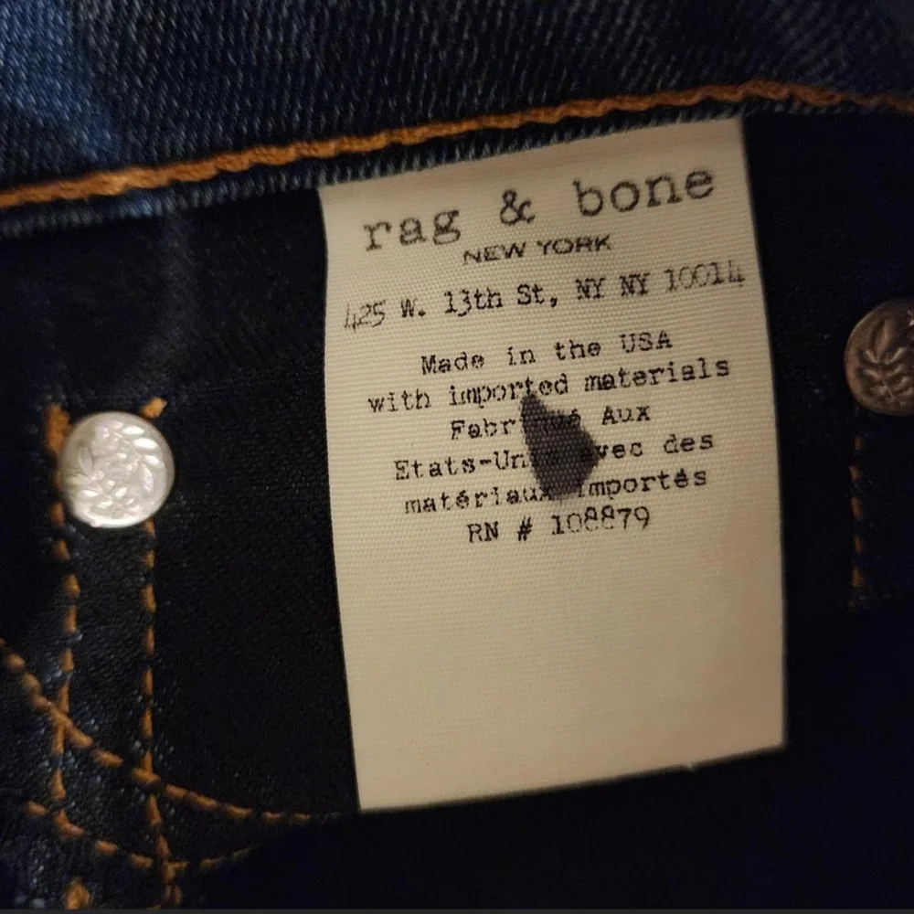 RAG & BONE Womens Nina High-Rise Skinny Jeans, Sz. 26